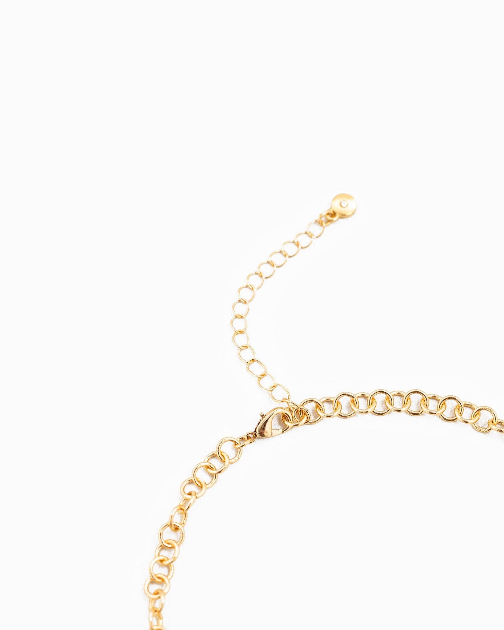 Sea Life Motif Circle Chain Charm Necklace