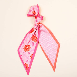 Twirl & Tie Scarf Accessory–Poppin' Petals Hot Pink
