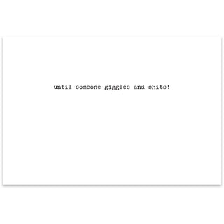 Giggles Greeting Card - Just For Fun/Age