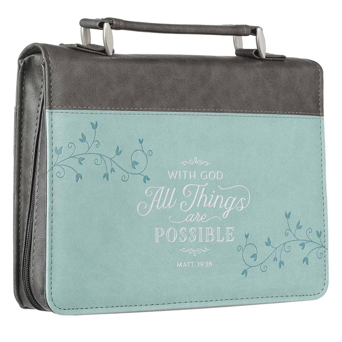 All Things Are Possible Classic Faux Leather Bible Cover