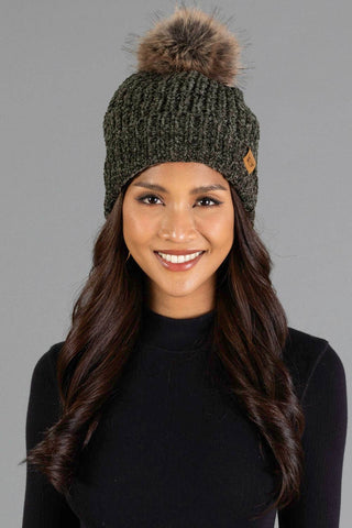 Dk. Olive Chenille Pom Hat