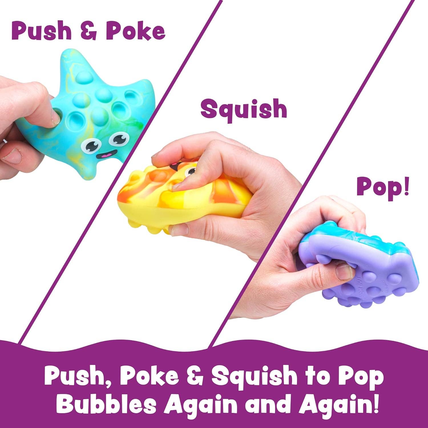 Tub Works® Tub Poppers™ Popping Kids & Toddler Bath Toys