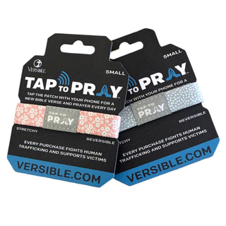 Tap To Pray® Poppy & Pepper Bible Verse Wristband