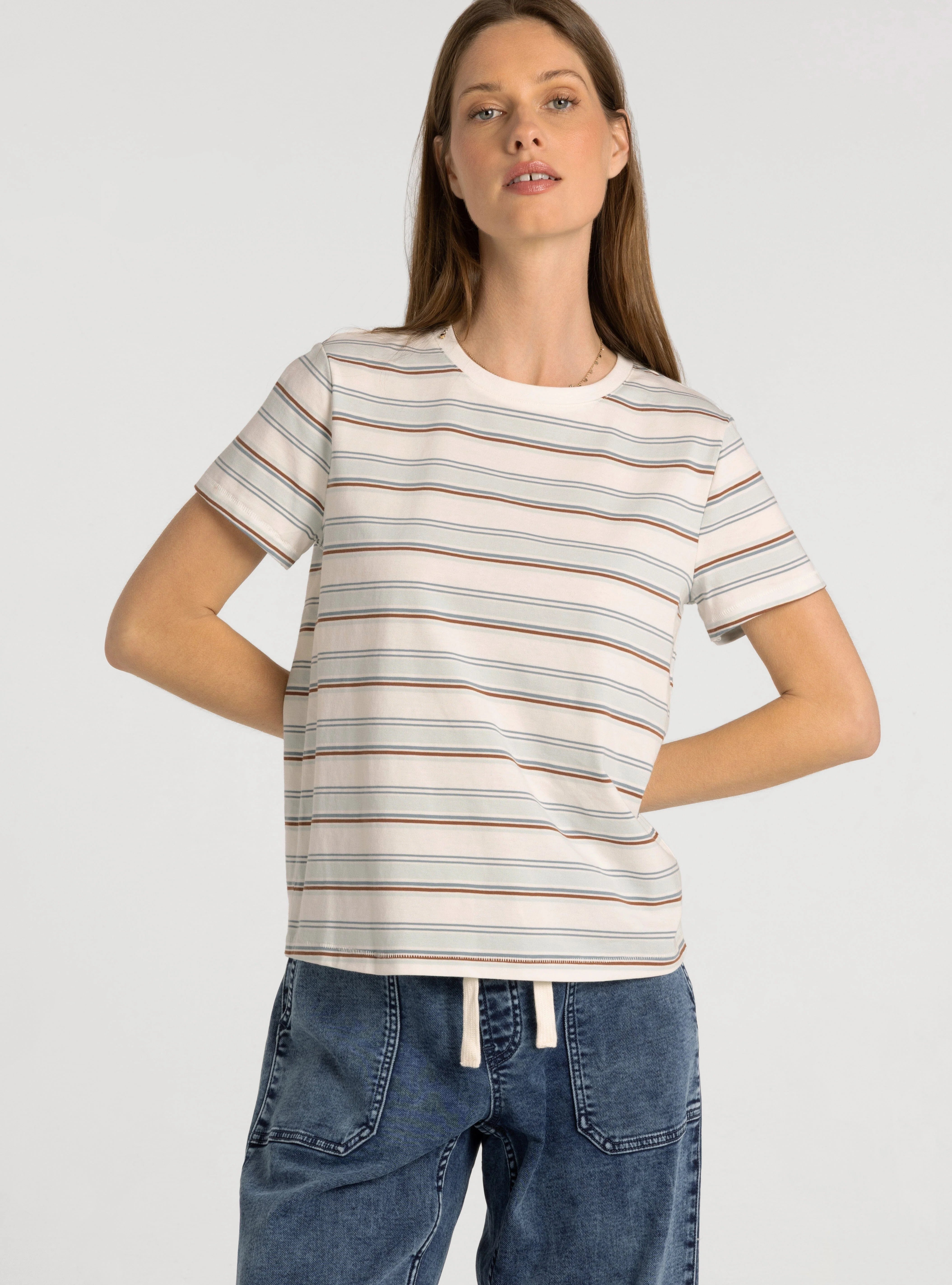 Asher Tee | Relaxed Crew Neck Cotton Tee