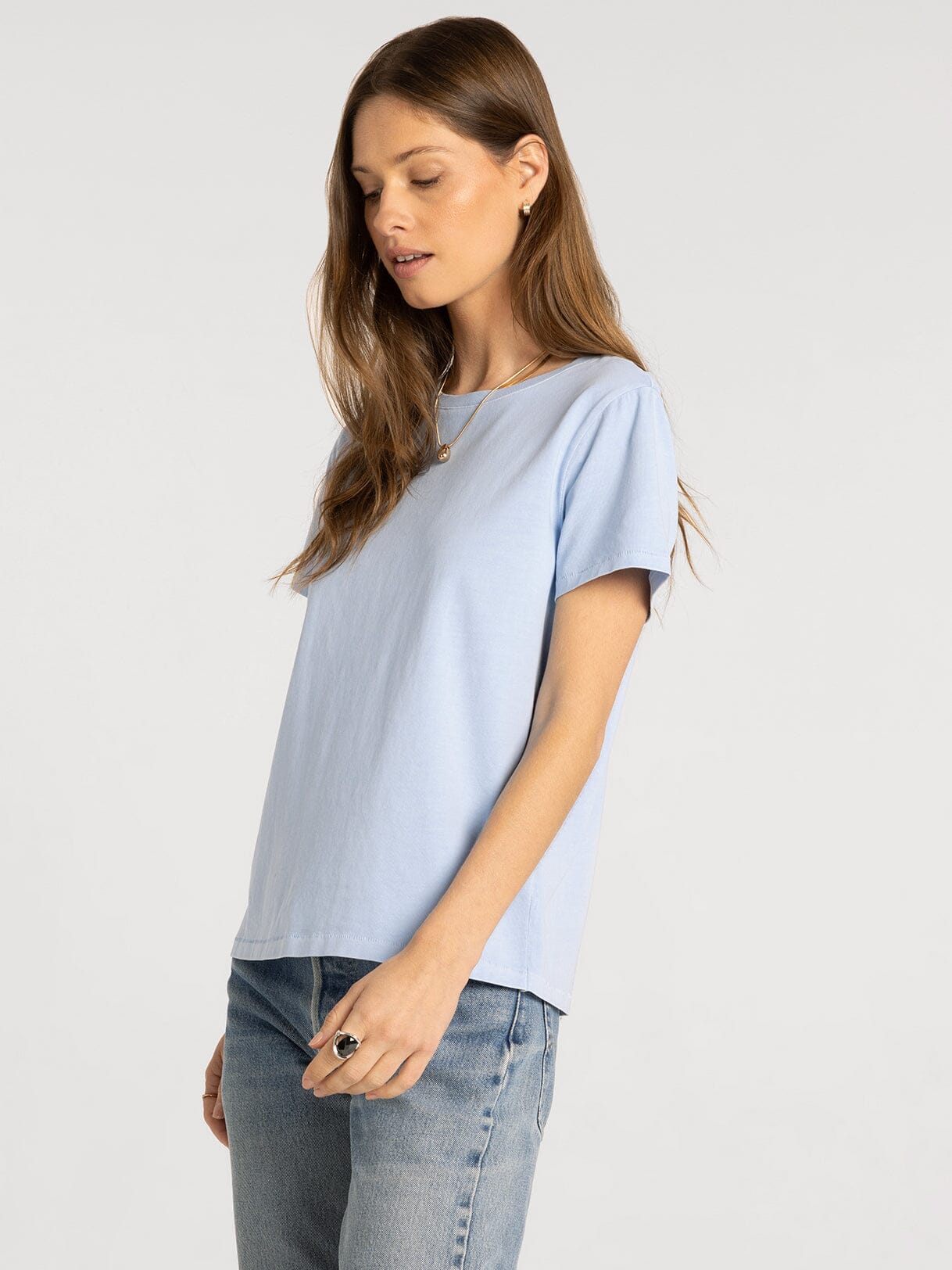 Asher Tee | Relaxed Crew Neck Cotton Tee