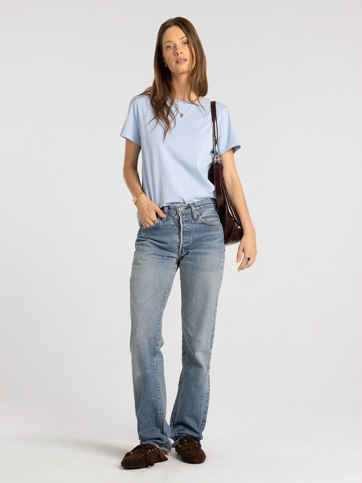 Asher Tee | Relaxed Crew Neck Cotton Tee