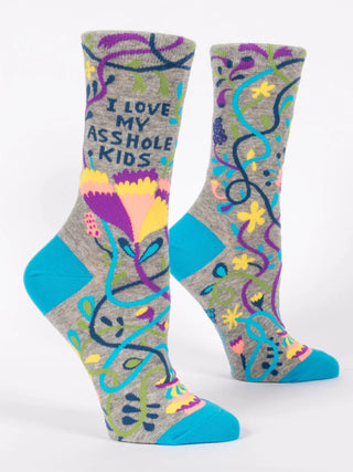 * Love My Asshole Kids Crew Socks