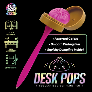Fun Doh Squishy Dumpling Pen Desk Pop