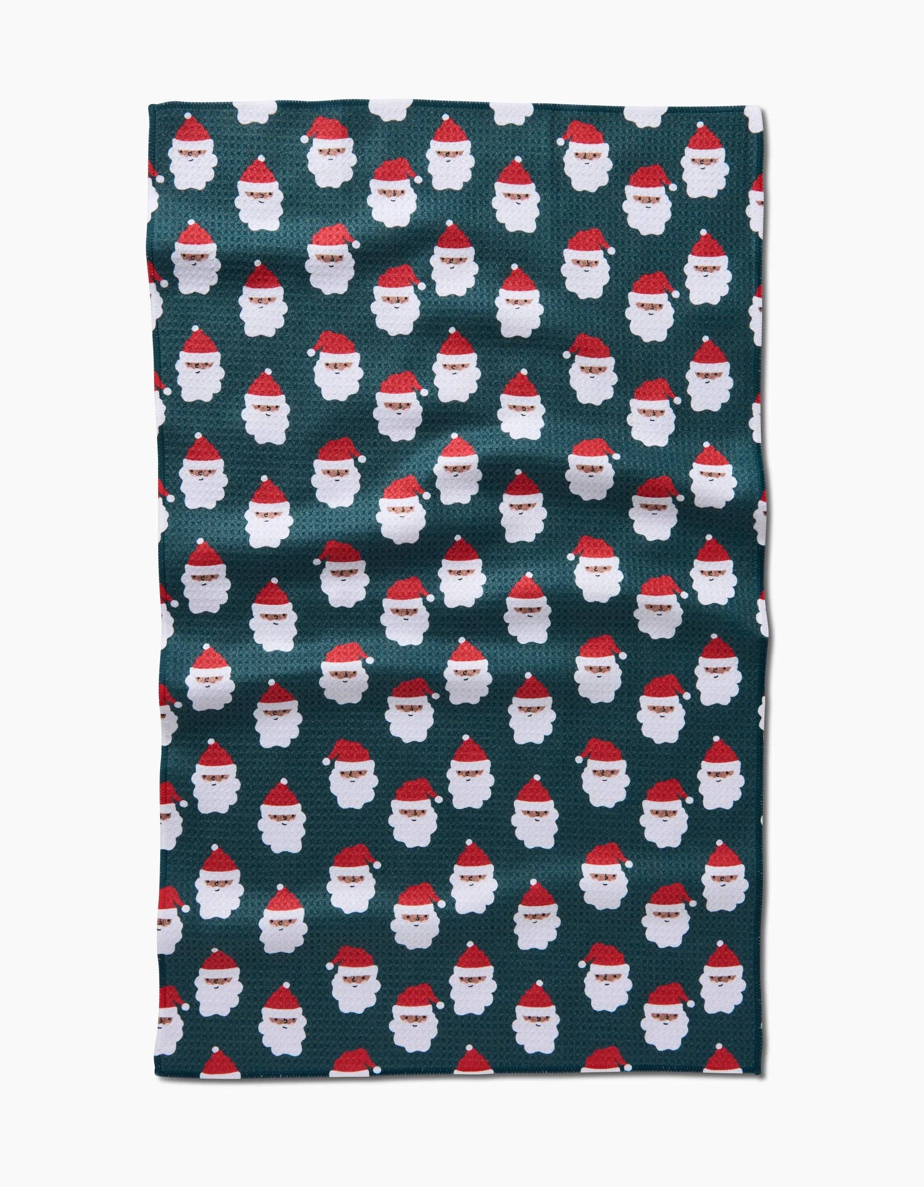 Geometry  Santa Tea Towel