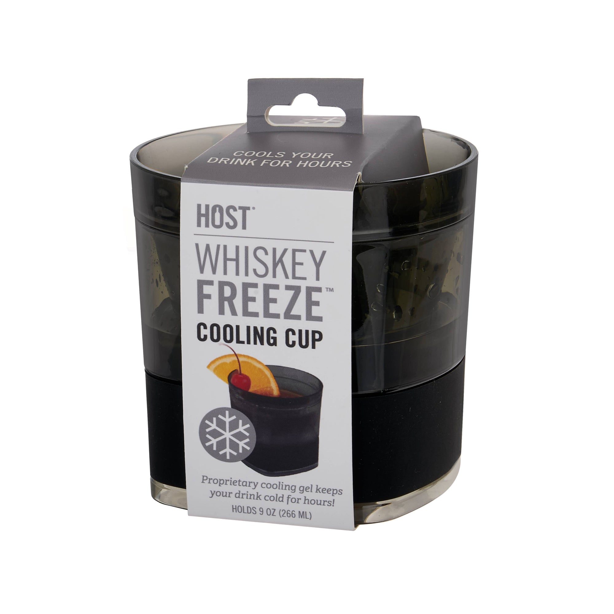 Whiskey FREEZE™ Cooling Cup Insulated w/ Cooling Gel - Smoke