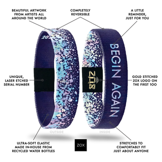 ZOX Begin Again Interactive Affirmation Bracelet | Wearable Encouragement