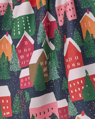 Geometry Alpine Village Kitchen Tea Towel
