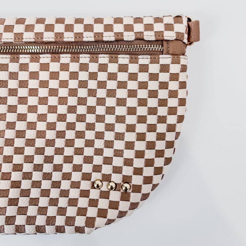 Westlyn Woven Checkered Bum Bag