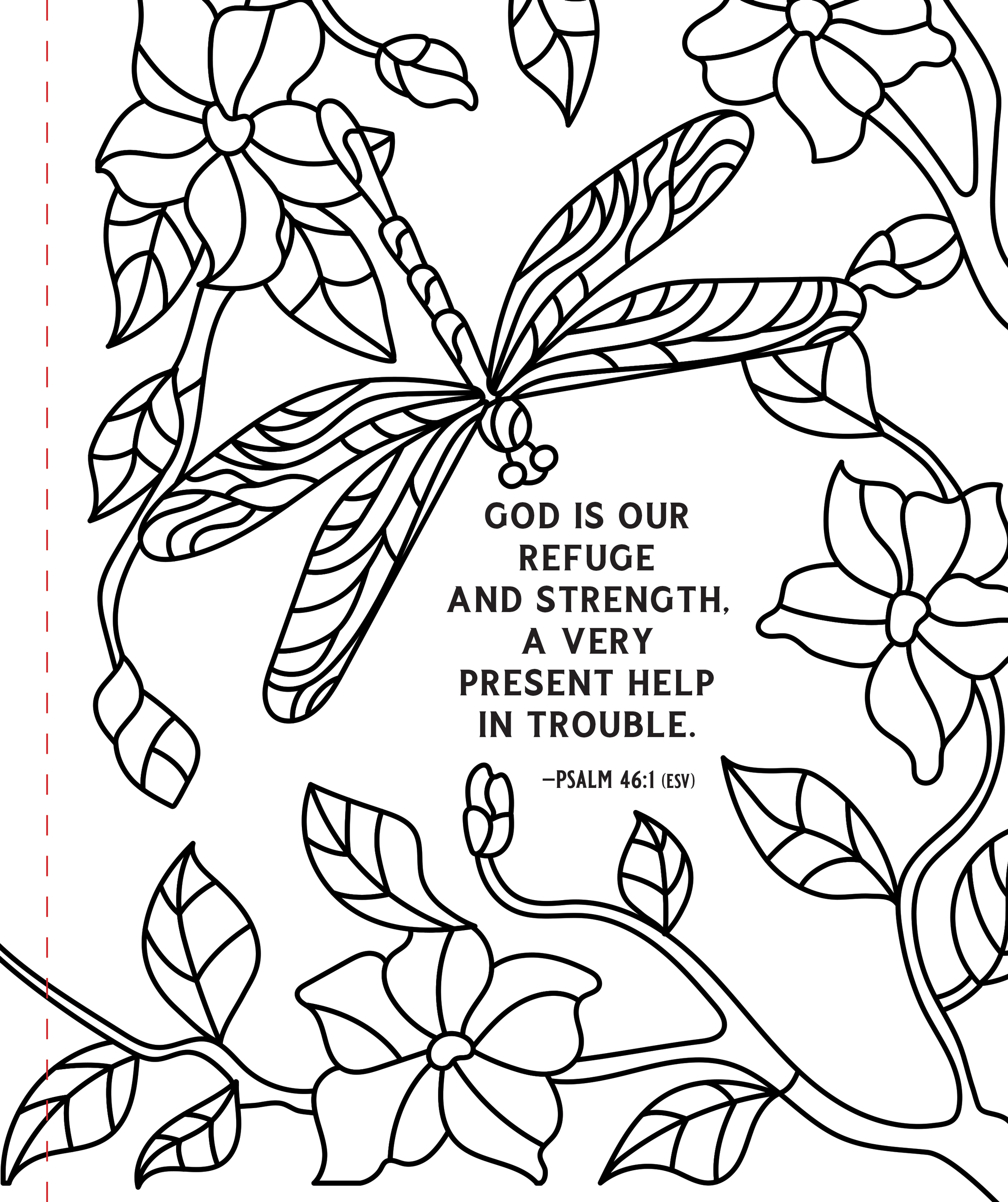 Psalms Large Print Coloring Book - Psalms