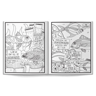 Judgy Fish Coloring Book | Funny Adult Coloring Book