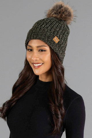 Dk. Olive Chenille Pom Hat