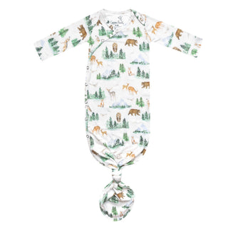 Grayson Woodland Newborn Knotted Gown