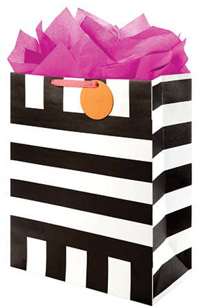 Mod Textile Black Jumbo Gift Bag