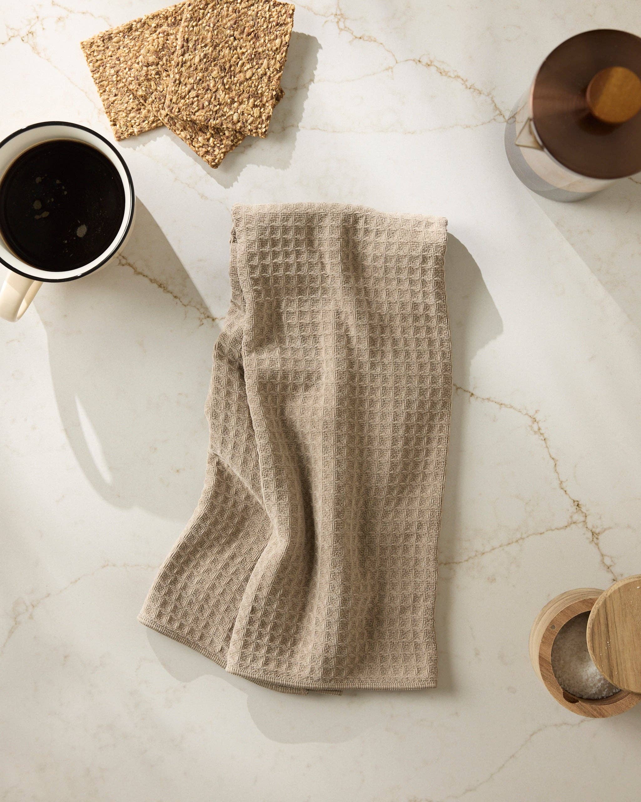 Geometry Latte Truffle Hand Towel