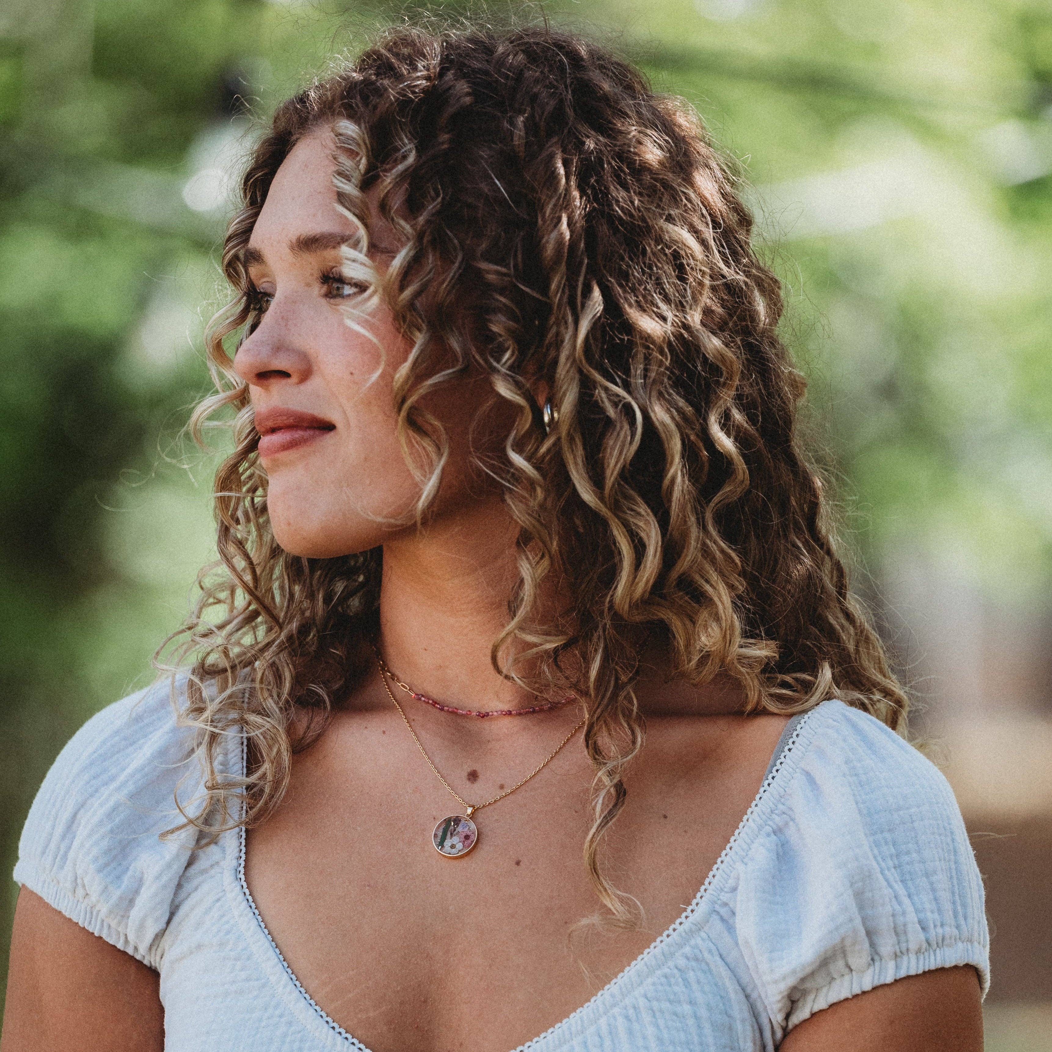 Bloom Pressed Flower Necklace Set