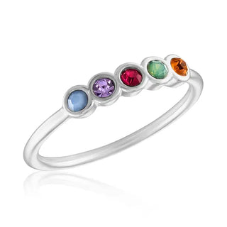 Pastel Five Stone Stack Ring STK89