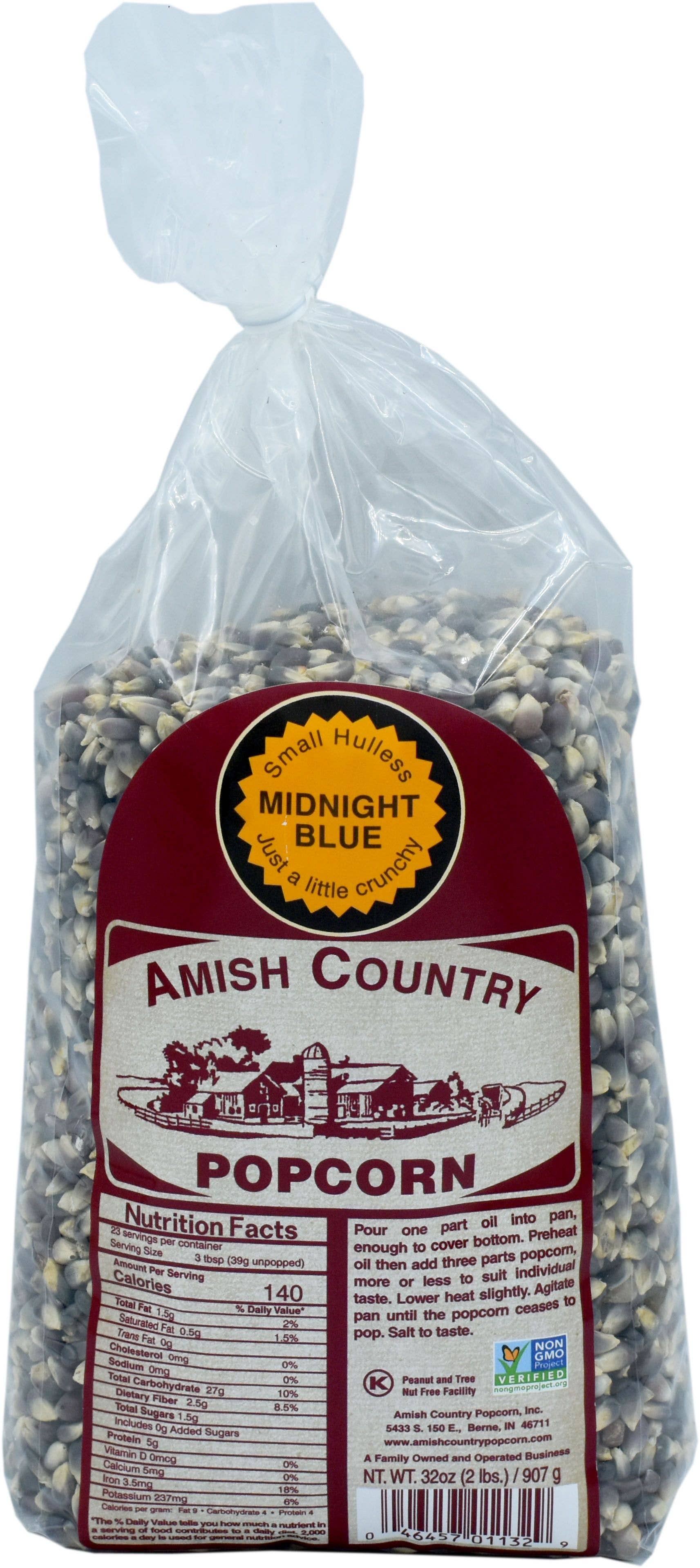 2lb Bag of Midnight Blue Popcorn