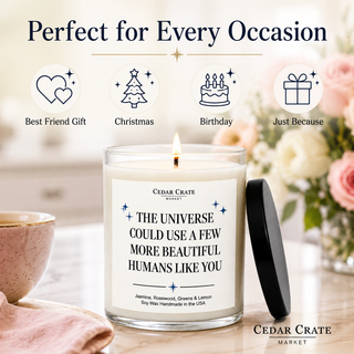 Thank You Candle, Lemon Jasmine Rosewood Scent