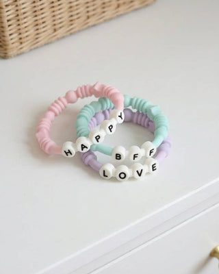 Bitzy Bands Silicone Teething Rings – Set of 3