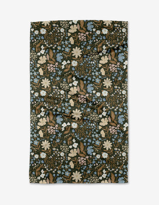 Geometry Cottage Meadow Sepia Kitchen Tea Towel