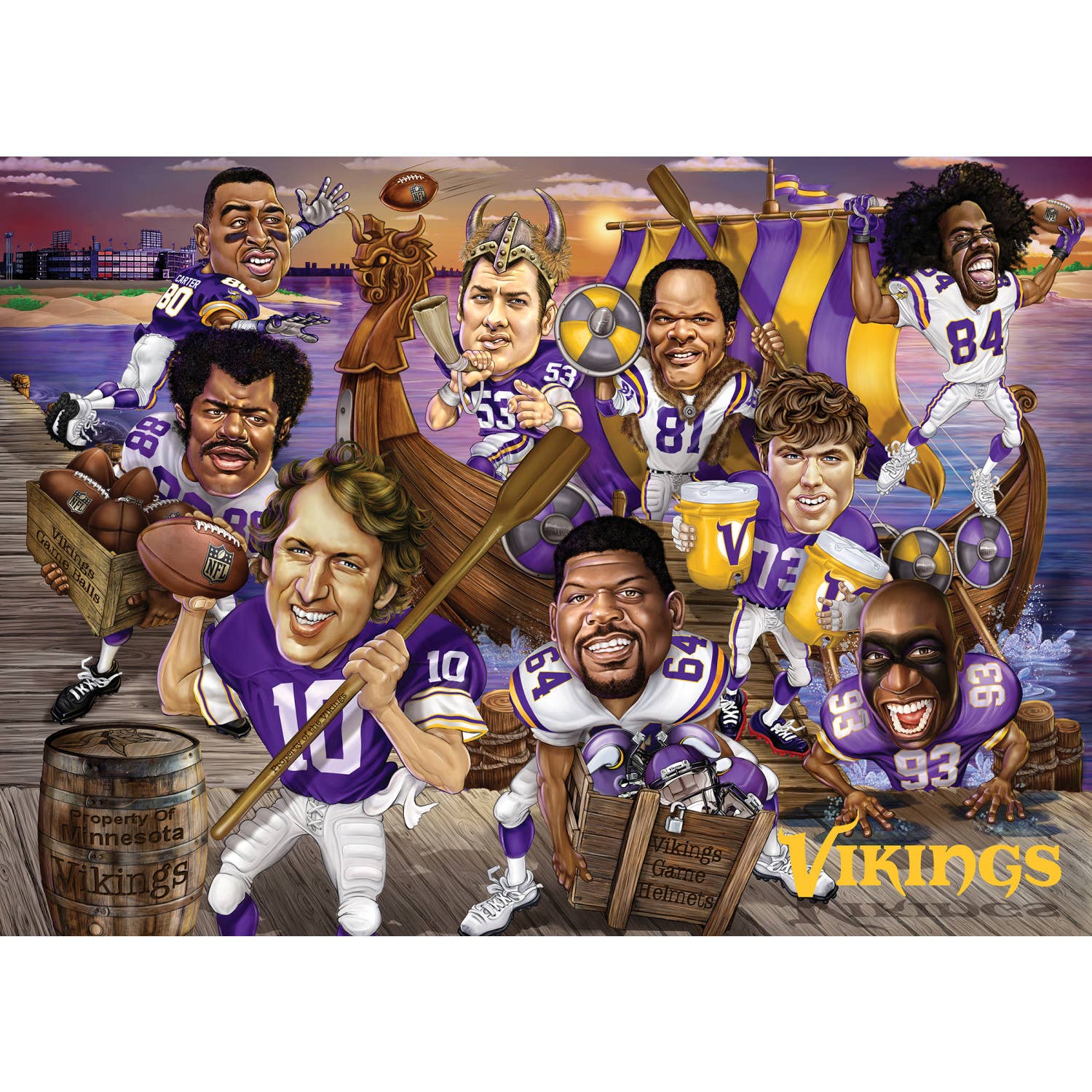 Minnesota Vikings - All Time Greats 500 Piece Puzzle