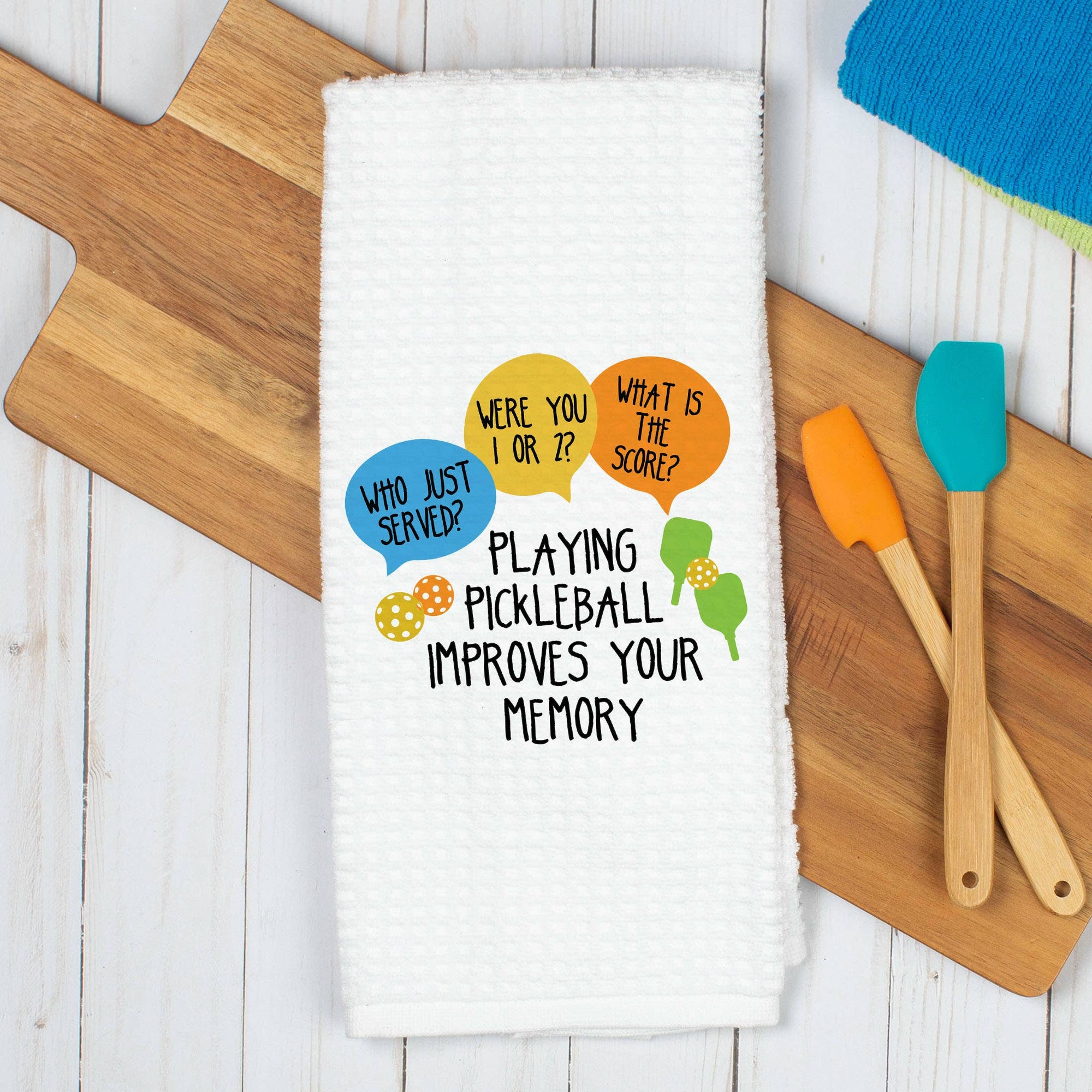 Pickleball Improves Memory Kitchen Towel