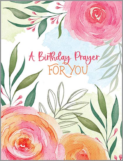 With Scripture Birthday Card - Corner Blooms