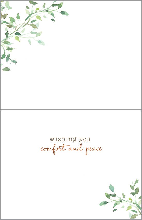 Sympathy Greeting Card - Gold Finch