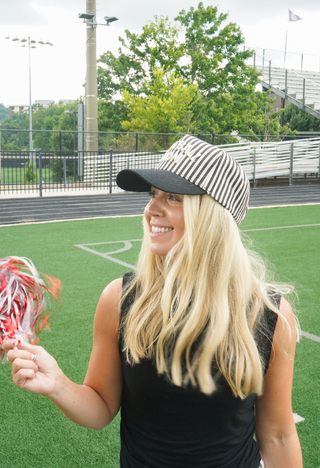 Football Mom Stripe Trucker Hat – Football Mom Hat