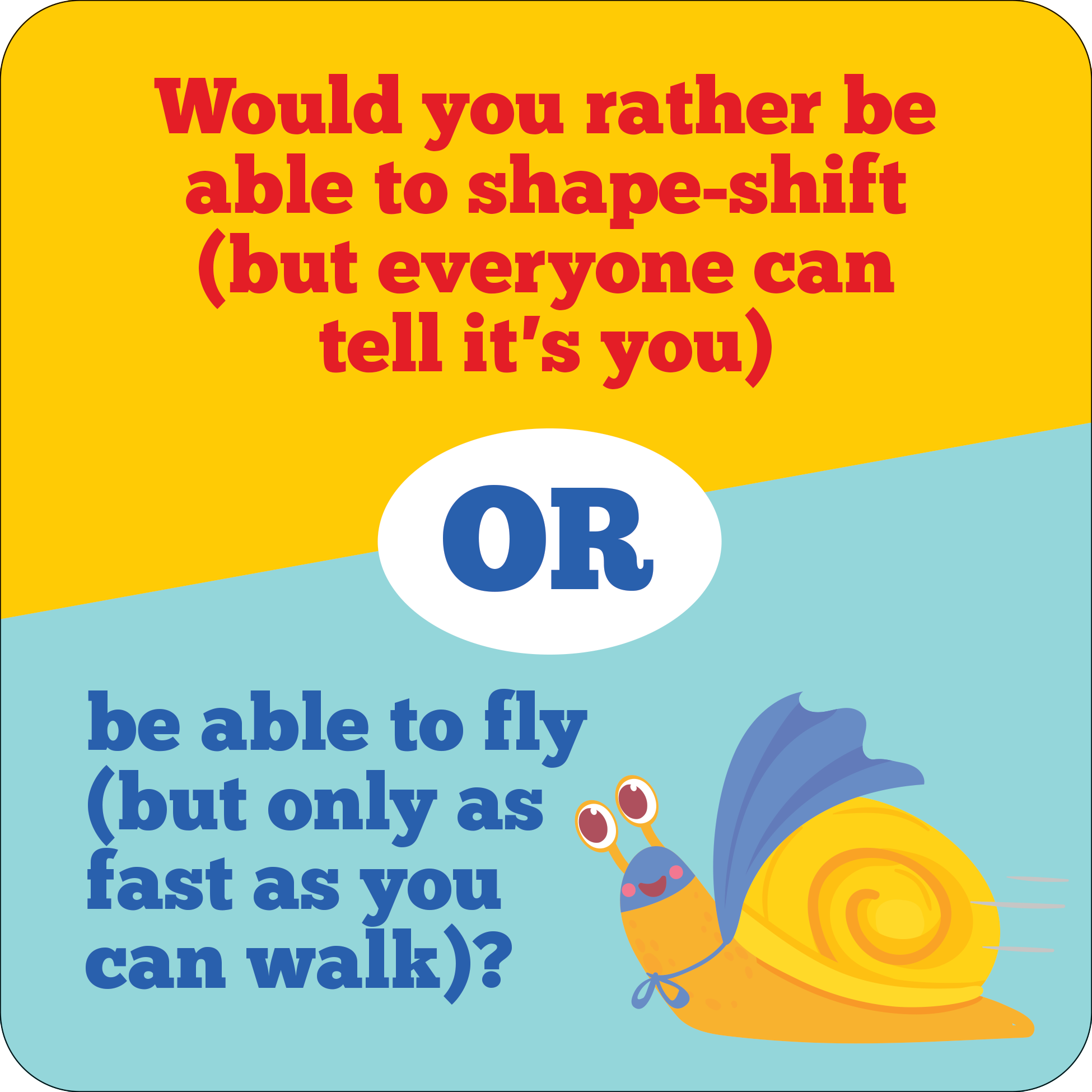 Would You Rather? Lunch Box Notes