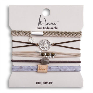 Empower Camo, Pine Tree & Earth Tone Hair Tie Bracelets