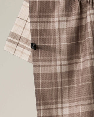 Geometry Oat Plaid Luxe Kitchen Towel