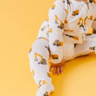 Dozer Bamboo Zip-Up Footie