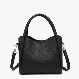 Ruby 3-Compartment Satchel - Structured Vegan Leather Handbag