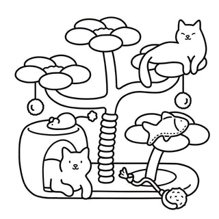 Cat Moments: Meow Life Coloring Book | Cat Lover Coloring Book