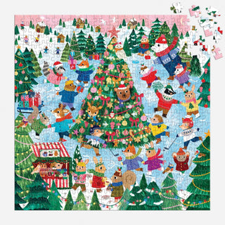 Winter Whirl 500-Piece Family Puzzle | Christmas Puzzle