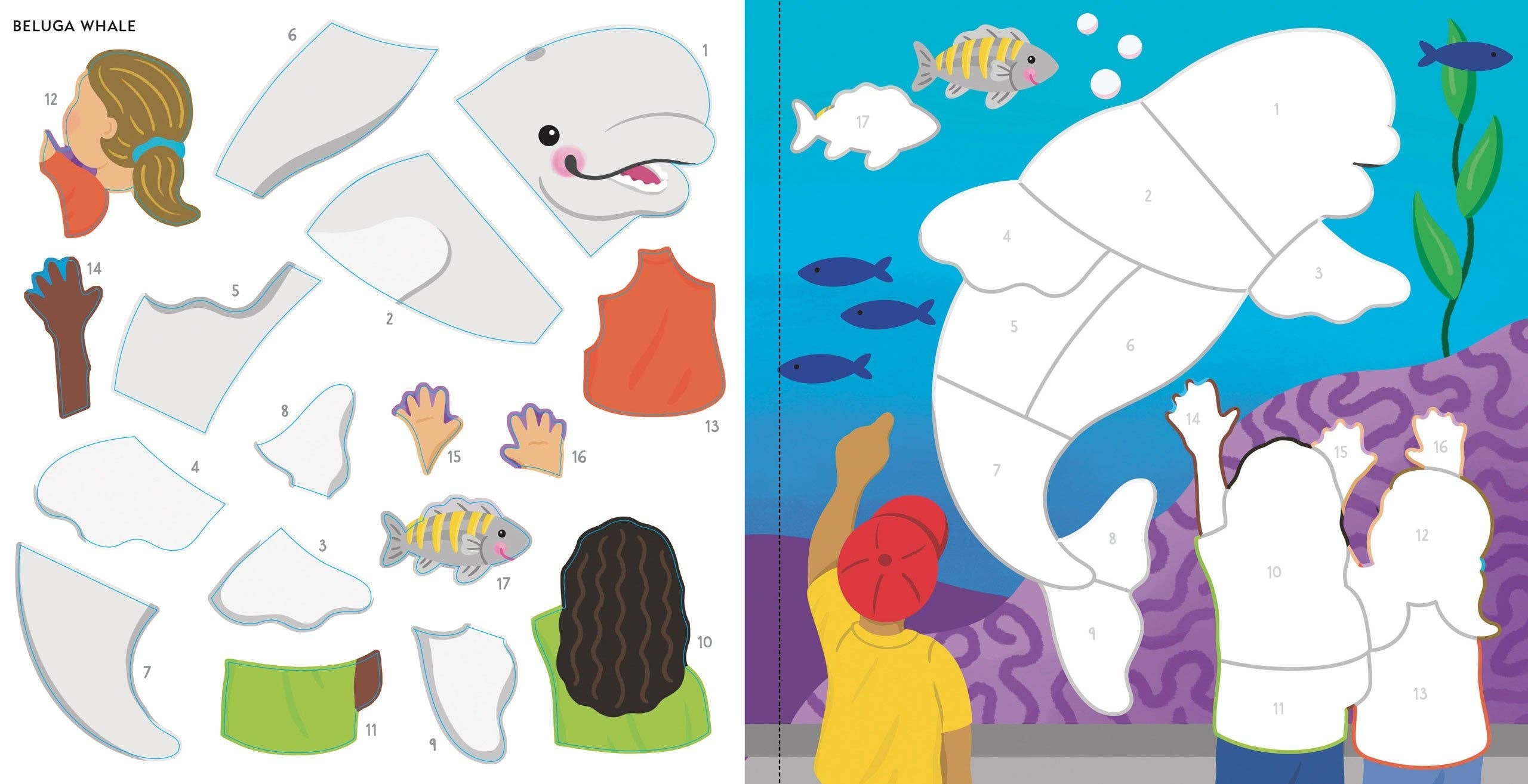 My First Color-by-Sticker Book - At the Aquarium