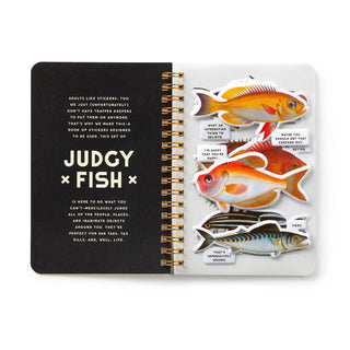 Judgy Fish Sticker Book | Funny Adult Sticker Book