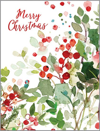 Christmas Greeting Card - Berry Branches