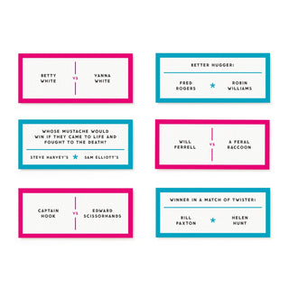 Brass Monkey Debatable Battle Edition party game featuring 200 hypothetical debate cards for family game nights and parties