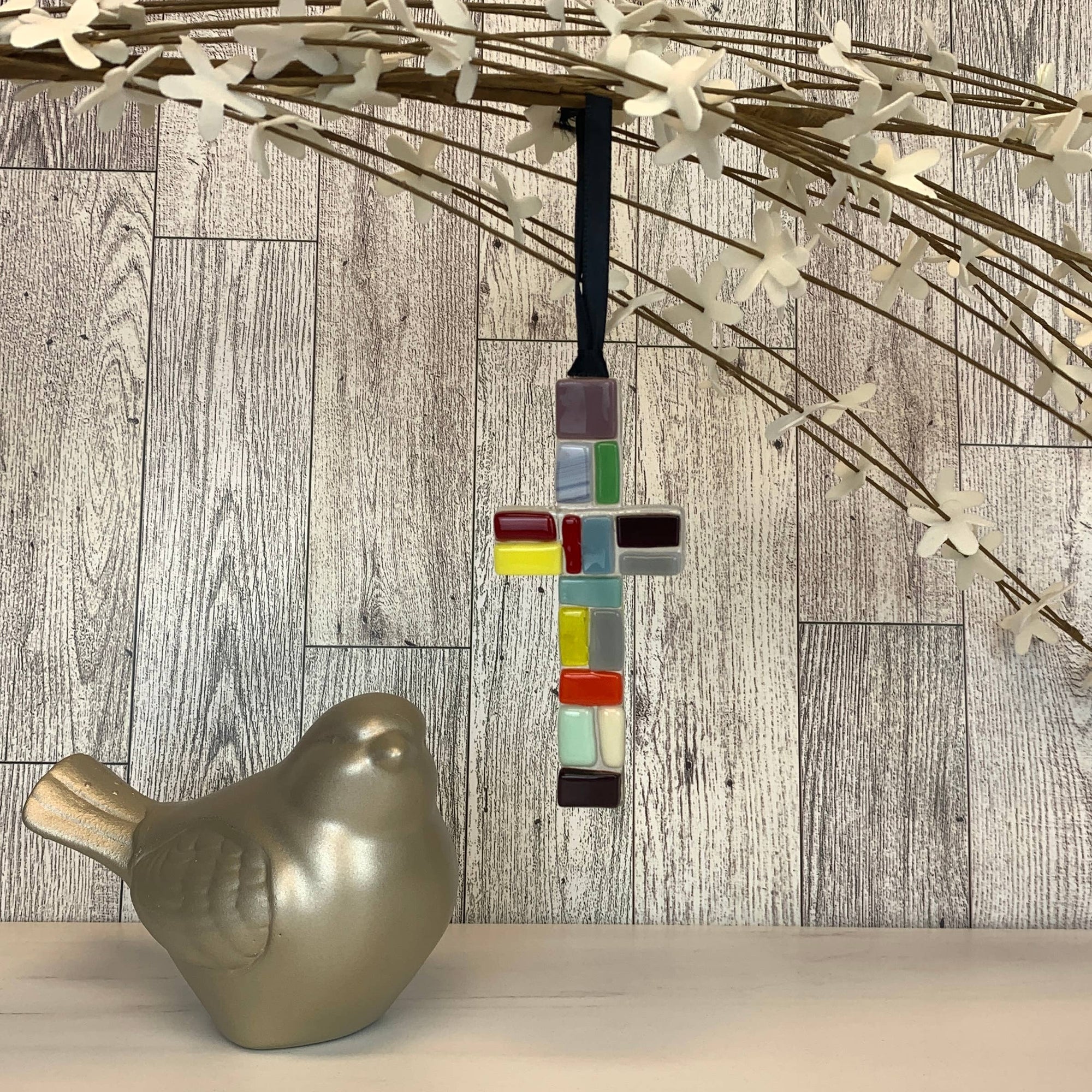 Baptized Cross: Handmade Glass