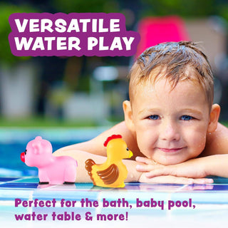 Tub Works Barnyard Mold-Free Bath Toys, 6-Pack
