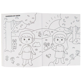 Bible Coloring Book with Stickers | Kids Faith Coloring Book