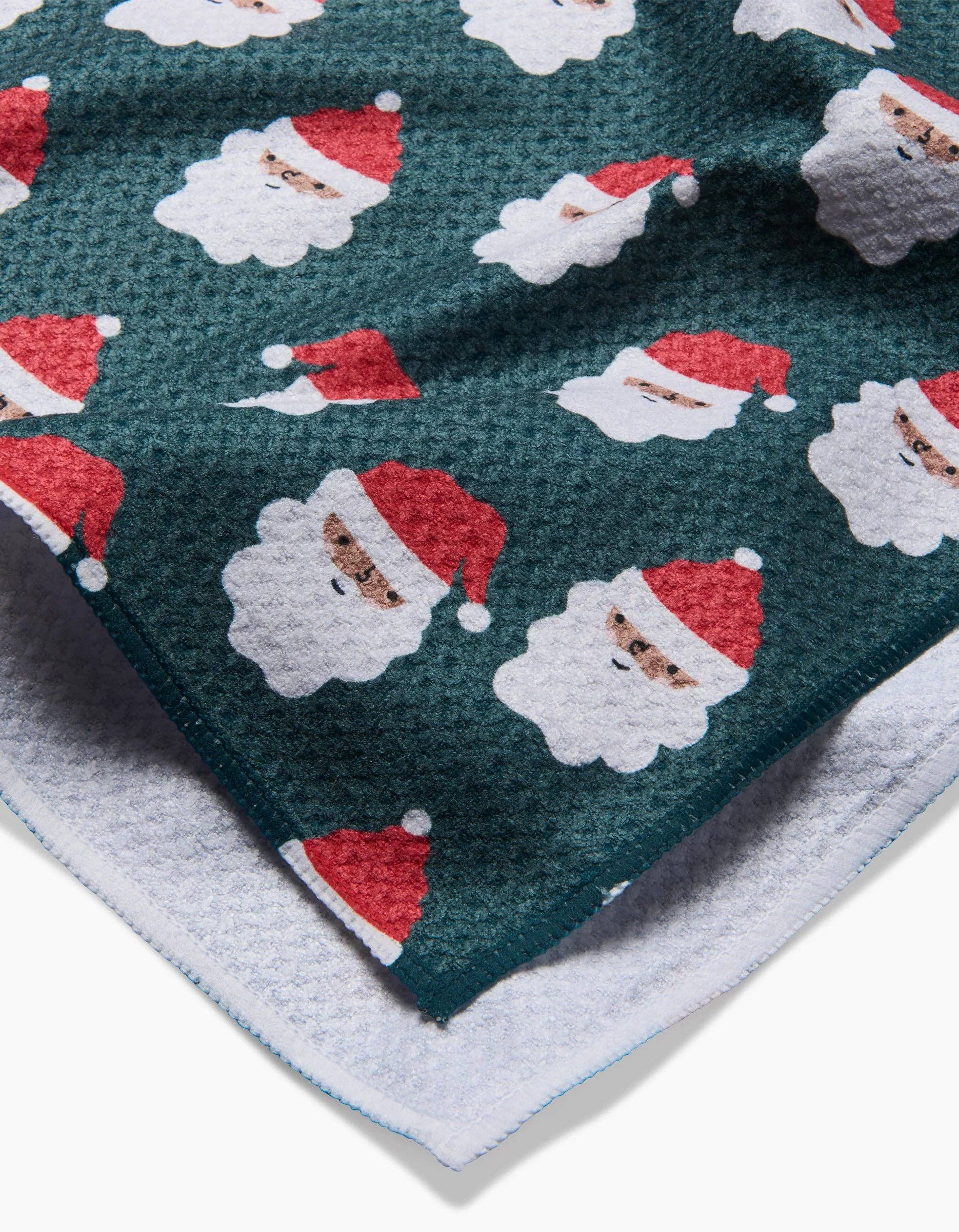 Geometry  Santa Tea Towel