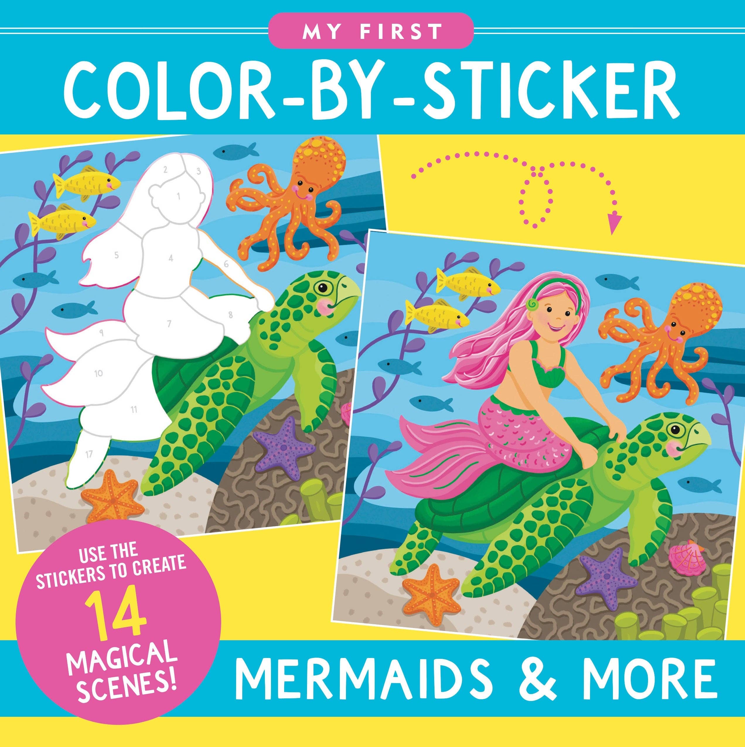 My First Color-by-Sticker Book - Mermaids & More